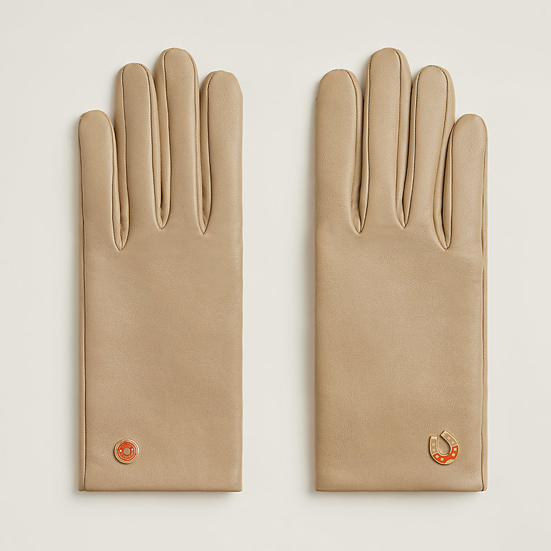 Jump F gloves - Green | Hermès UK